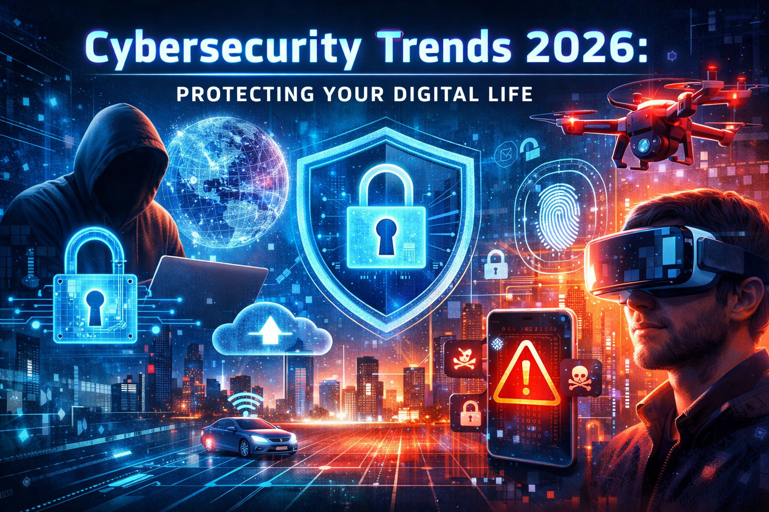 An infographic on cybersecurity trends for 2026